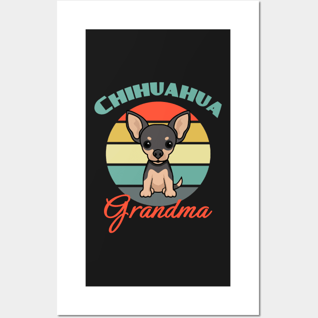 Chihuahua Grandma Dog puppy Lover Cute Wall Art by Meteor77